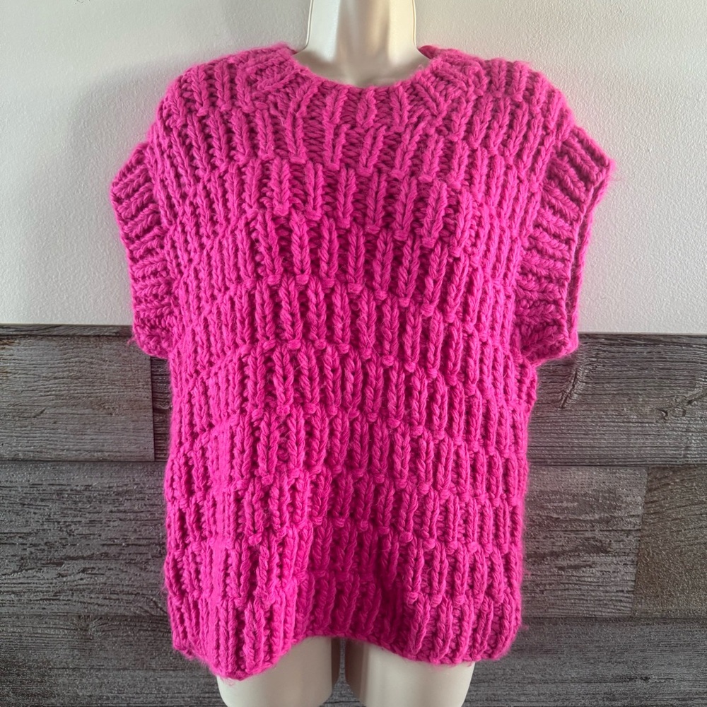 English Factory Chunky Cap Sleeve Sweater Size Small (T1)